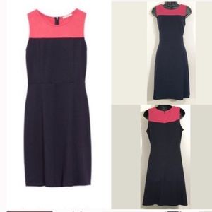 41 Hawthorn Stitch Fix blue pink color block dress